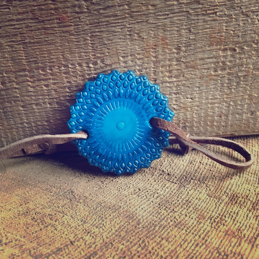 Art bracelet polymer clay, colorful.